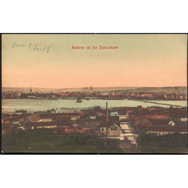 Aalborg set fra Skansehuset - W.K.F. 1301