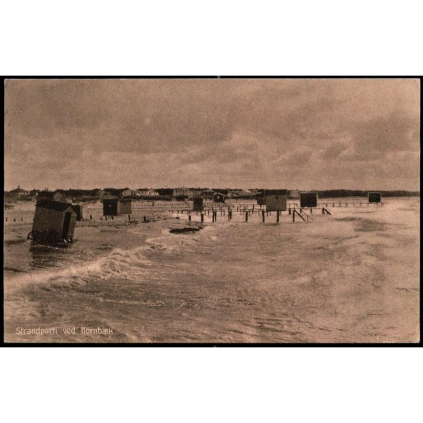 Strandparti ved Hornb�k - Hornb�k Bogh. 12410