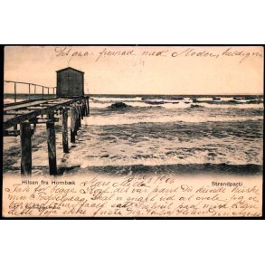 Hilsen fra Hornb�k - Strandparti - L.J. Hahnemanns u/n