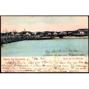 Hilsen fra Hornb�k - Byen set fra Havnen - Hahnemanns Forlag 360