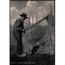 Fisker ved Hornb�k Strand - Hornb�k Bogh. 39136