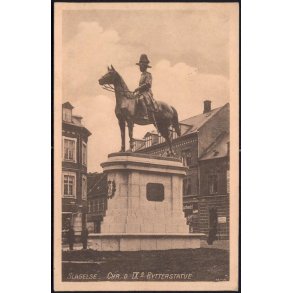 Slagelse - Chr. d IX Rytterstatue - K.Skaarup u/n