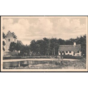 Højerup gl. kirke med Mindehuset - Rudolf Olsen 7592