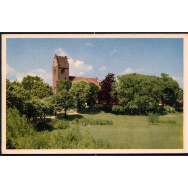 Vordingborg Kirke set fra Kirkeengen - Fr. Thunes Bogh. 8