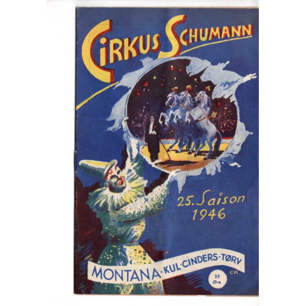 Cirkus Schumann - 1946. - A5 - Foldet