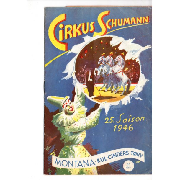 Cirkus Schumann - 1946. - A5 - Godt Brugt