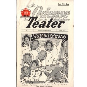 Odense Teater - Januar 1957 - A5 - P&aelig;n