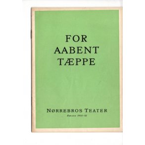 N&oslash;rrebros Teater 1951-52 - Ca. A6 - P&aelig;n !