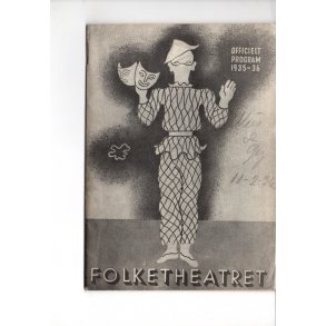 Folketeateret 1935 - 36 - Ca. A6 - Skrift !