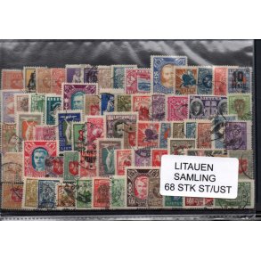 Litaunen Samling - 68 Stk. Stemplet / Ustemplet