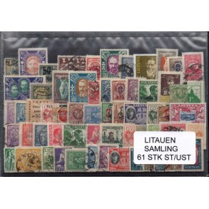 Litaunen Samling - 61 Stk. Stemplet / Ustemplet