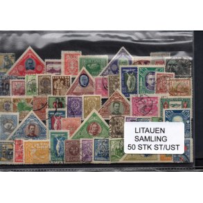 Litaunen Samling - 50 Stk. Stemplet / Ustemplet