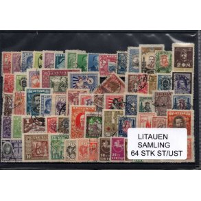 Litaunen Samling - 64 Stk. Stemplet / Ustemplet