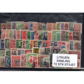 Litaunen Samling - 72 Stk. Stemplet / Ustemplet