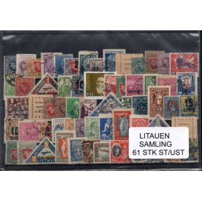 Litaunen Samling - 61 Stk. Stemplet / Ustemplet
