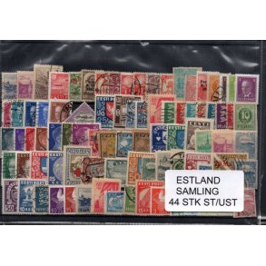 Estland Samling - 44 Stk. Stemplet / Ustemplet