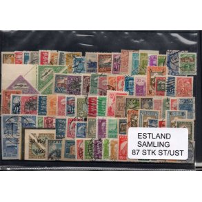 Estland Samling - 87 Stk. Stemplet / Ustemplet