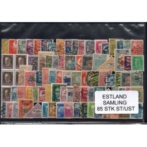 Estland Samling - 85 Stk. Stemplet / Ustemplet