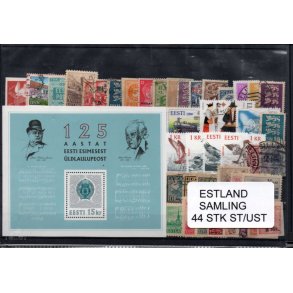 Estland Samling - 44 Stk. Stemplet / Ustemplet