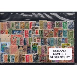 Estland Samling - 84 Stk. Stemplet / Ustemplet