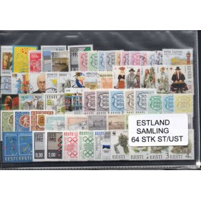 Estland Samling - 64 Stk. Stemplet / Ustemplet