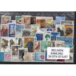 Belgien - Samling - 39 stk. Stemplet/Utemplet