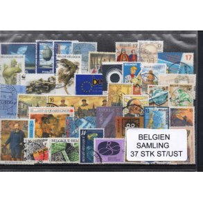 Belgien - Samling - 37 stk. Stemplet/Utemplet