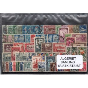 Algeriet Samling - 63 Stk. Stenplet/Ustemplet.