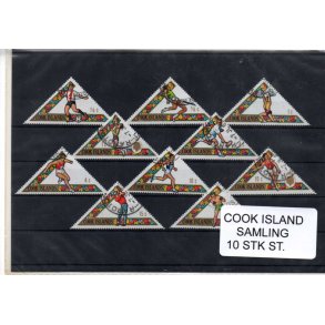 Cook Island - Samling - 9 Stk. Stemplet