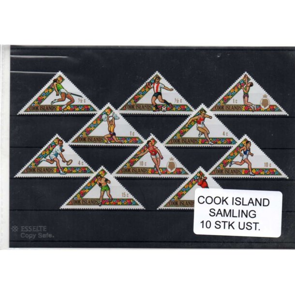 Cook Island - Samling - 10 Stk. Ustemplet
