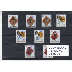 Cook Island - Samling - 9 Stk. Ustemplet