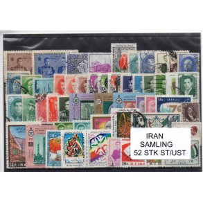 Iran Samling - 52 Stk. Stemplet/Ustemplet