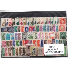 Iran Samling - 83 Stk. Stemplet/Ustemplet