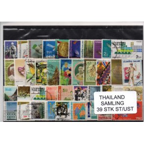 Thailand Samling - 39 Stk. Stempler/Ustemplet