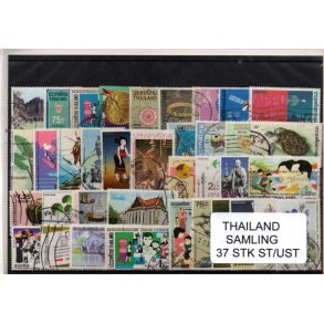 Thailand Samling - 37 Stk. Stempler/Ustemplet