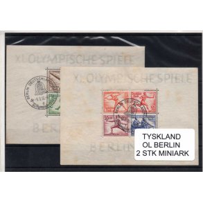 Tyskland - OL - Berlin 2 Miniark - 619 -26 - Stemplet