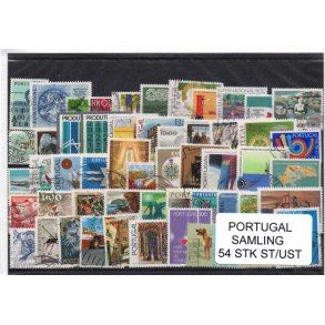 Portugal Samling - 54 Stk. Stemplet/Ustemplet