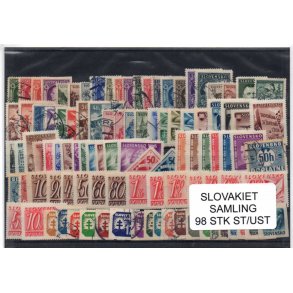 Slovakiet Samling - 98 Stk Stemplet/ustemplet