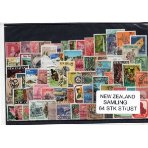 New Zealand Samling - 64 Stk. Stemplet/ Ustemplet