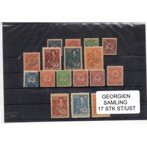 Georgien Samling - 17 Stk. Stemplet/Ustemplet