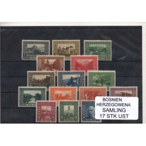 Bosnien Herzegowena Samling - 17 Stk Ustemplet