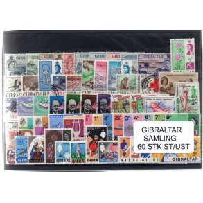 Gibraltar Samling - 60 Stk. Stemplet/Ustemplet