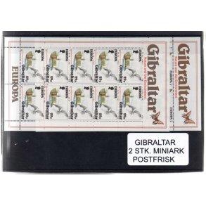 Gibraltar - Europa 86 - 2 Miniark - Postfrisk