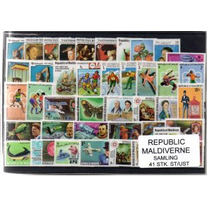 Rep. Maldiverne Samling - 41 Stk. Stemplet / Ustemplet
