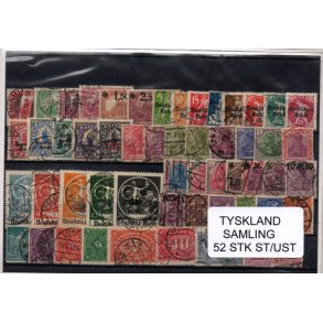 Tyskland Samling - 52 Stk. Stemplet/Ustemplet