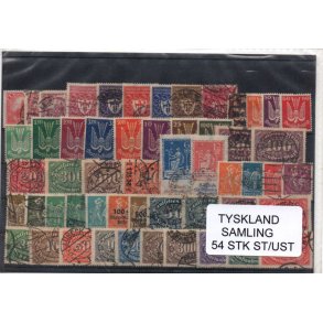 Tyskland Samling - 54 Stk. Stemplet/Ustemplet