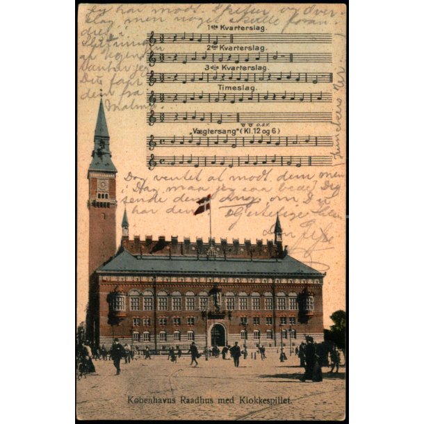 Kbenhavns Raadhus med Klokkespillet - Fritz Benzen u/n