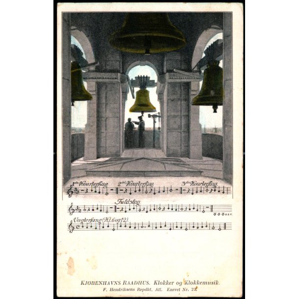 Kjbenhavns Raadhus - Klokker og Klokkespil - F. Henriksen 23