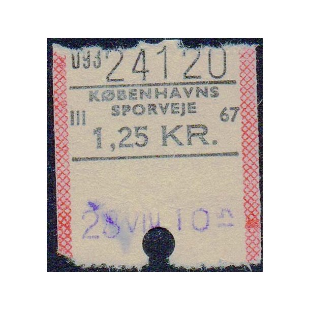 K&oslash;benhavns Sporveje - 1,25 kr.