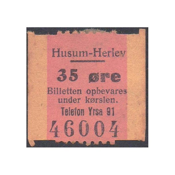 Husum- Herlev - 35 &Oslash;re